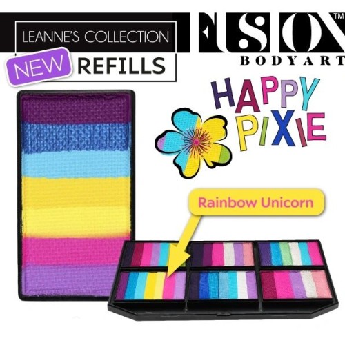 Fusion Body Art Leannes Rainbow Unicorn Refill (RAINBOW UNICORN)